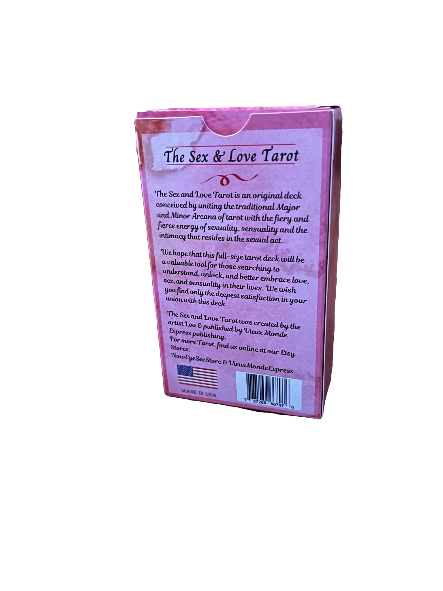 The Sex & Love Tarot Deck with Guidebook | Printed in USA
