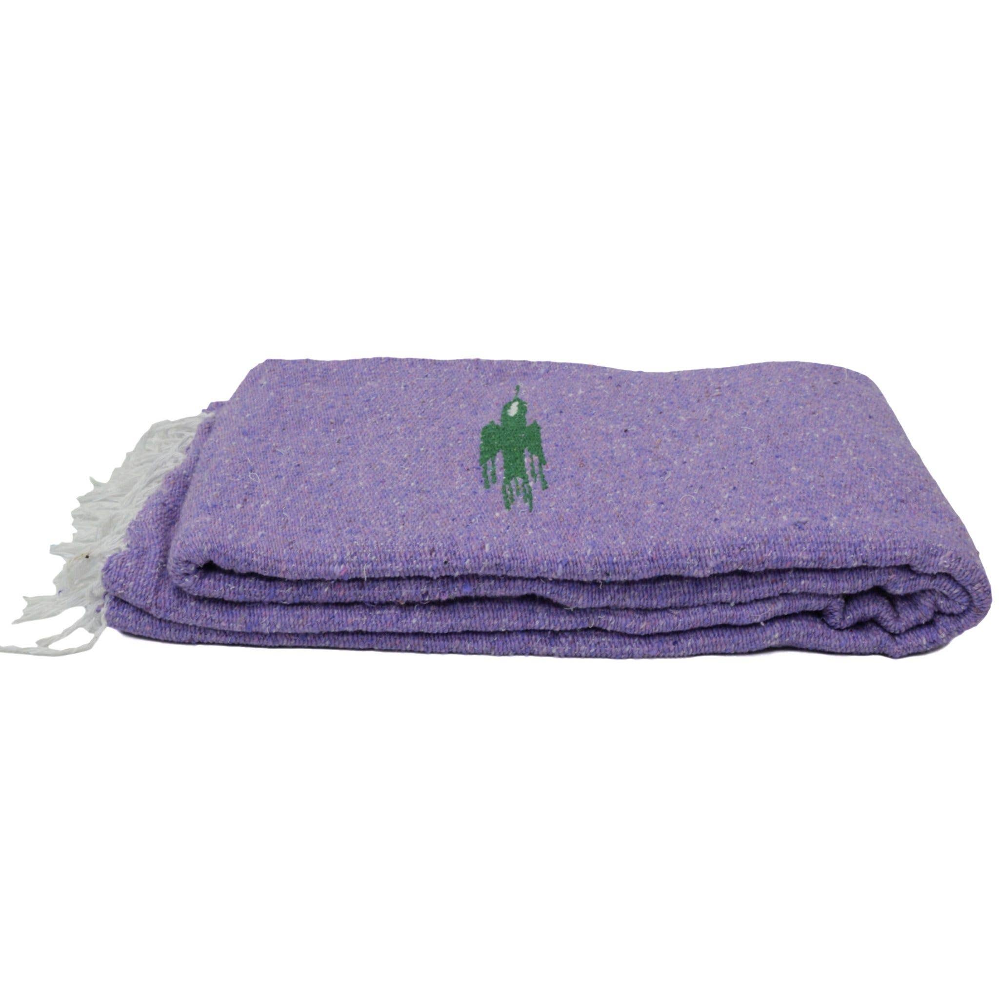 Violet Thunderbird Baja Yoga Blanket