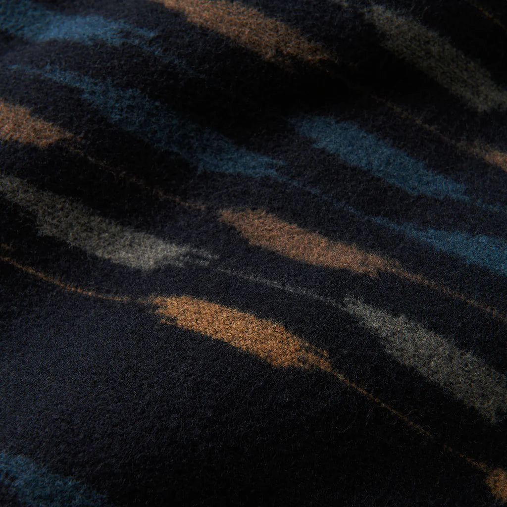 Andes Long Sleeve Flannel - Dark Navy Sosho