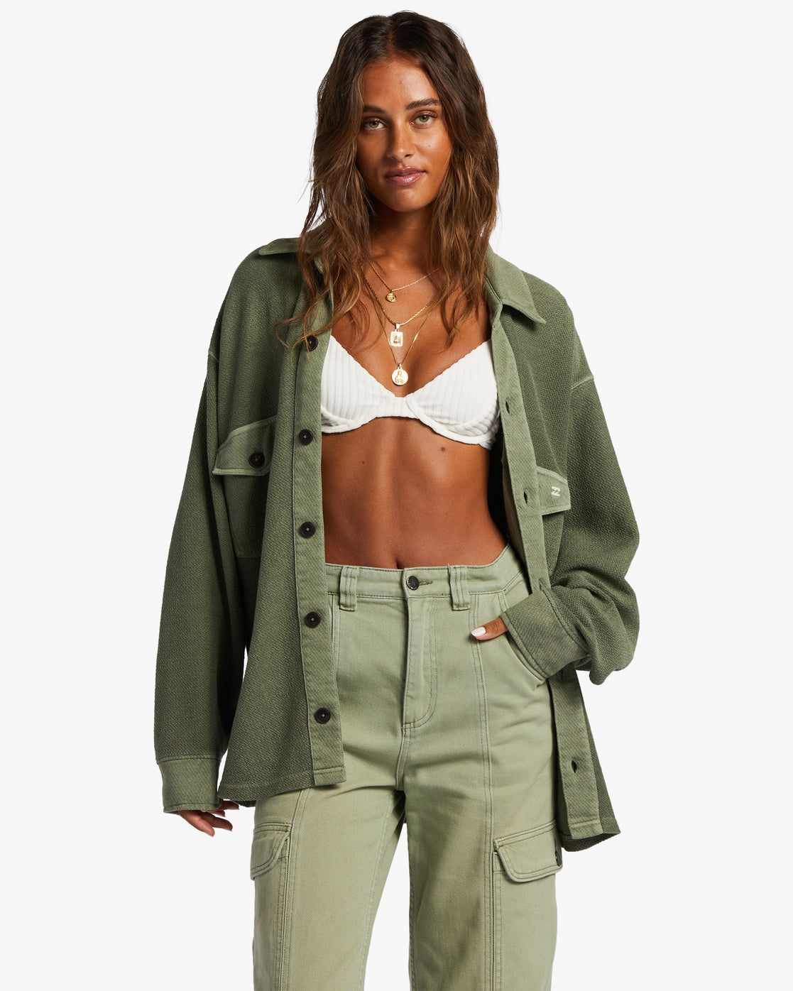 Anytime Lite Oversized Overshirt - Luv Army