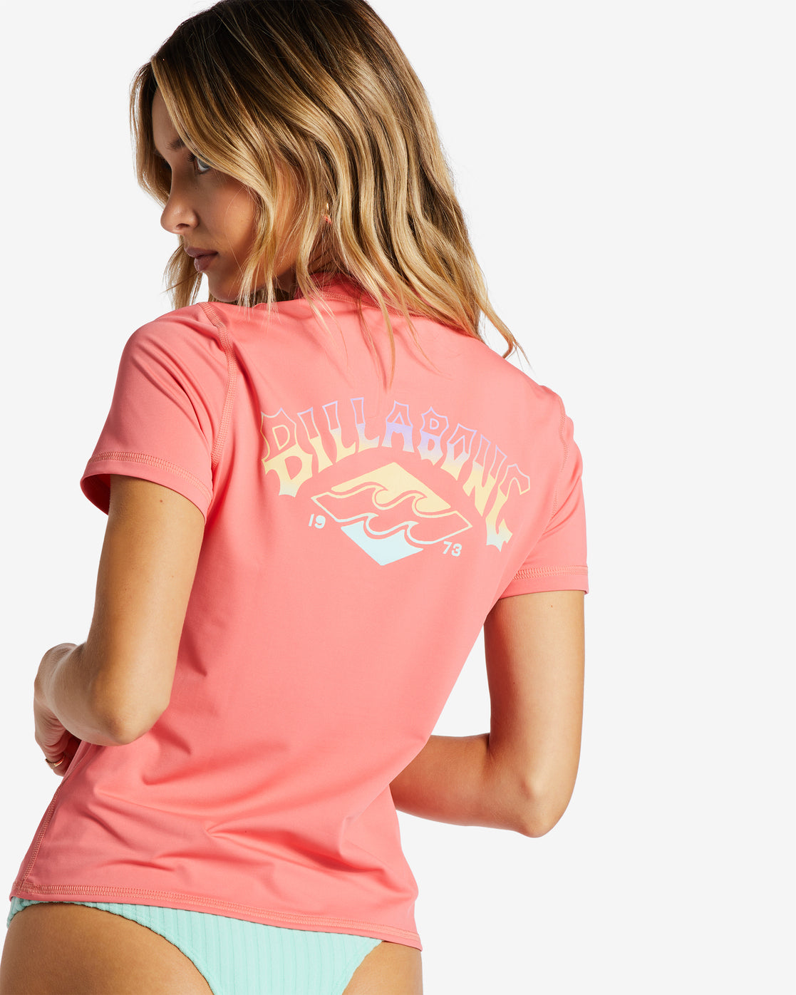Long Sleeve UPF 50 Surf T-Shirt - Vintage Coral