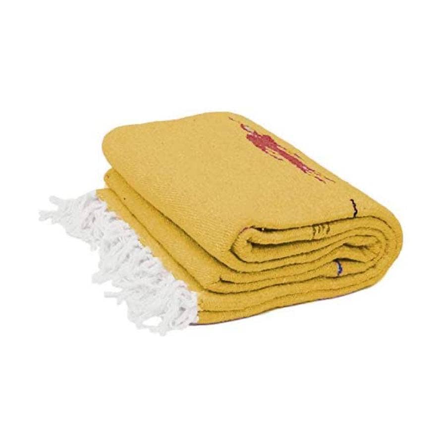 Yellow Thunderbird Baja Yoga Blanket