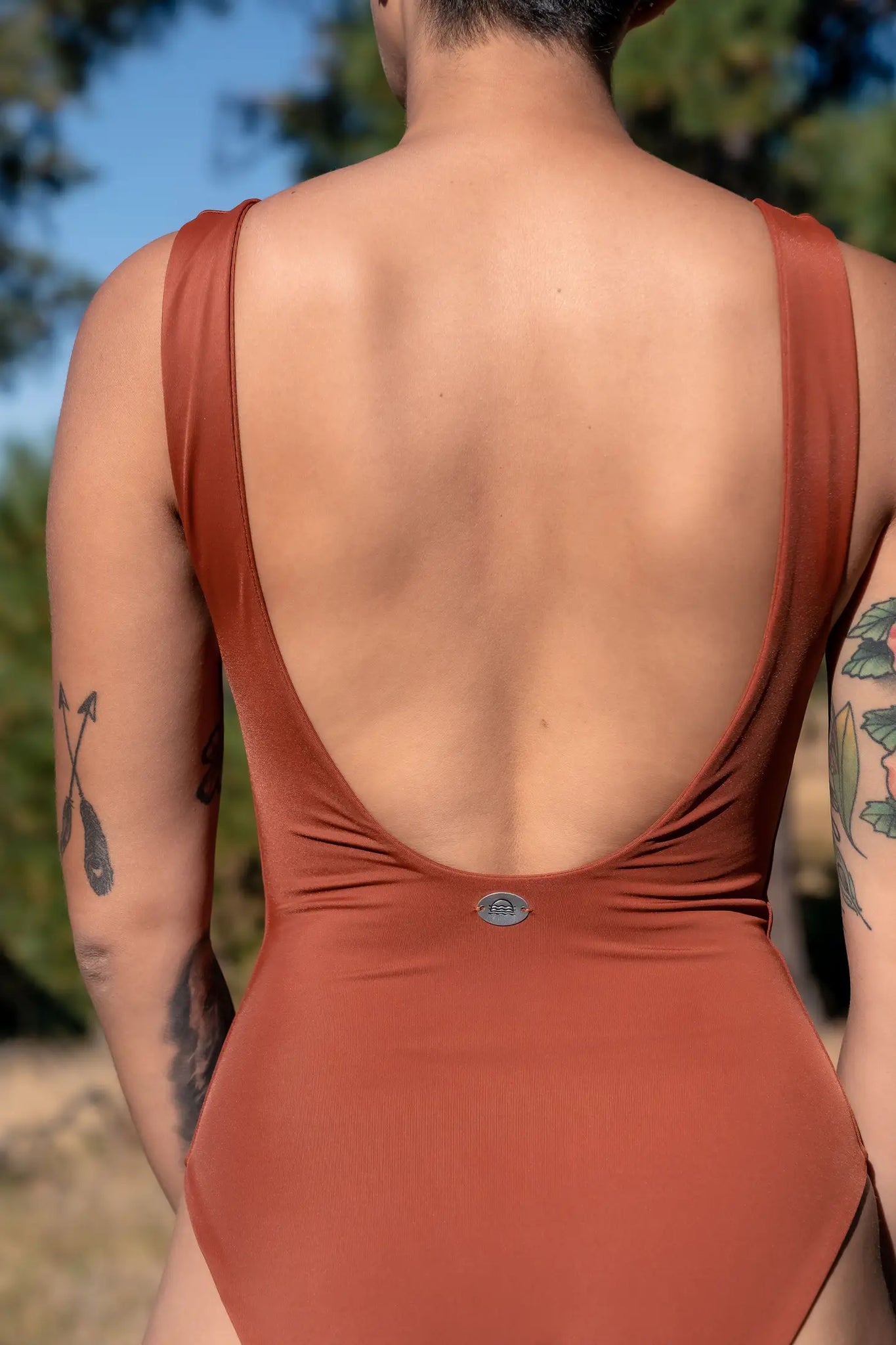 Thea Low back One Piece - Spice