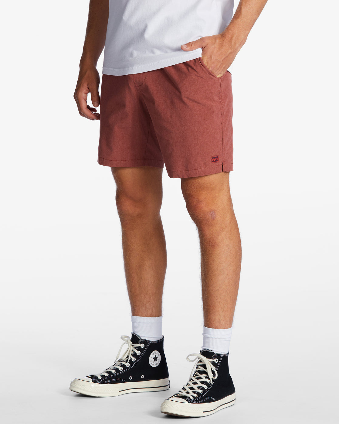 Crossfire Elastic Submersible Shorts 18" - Dusty Red